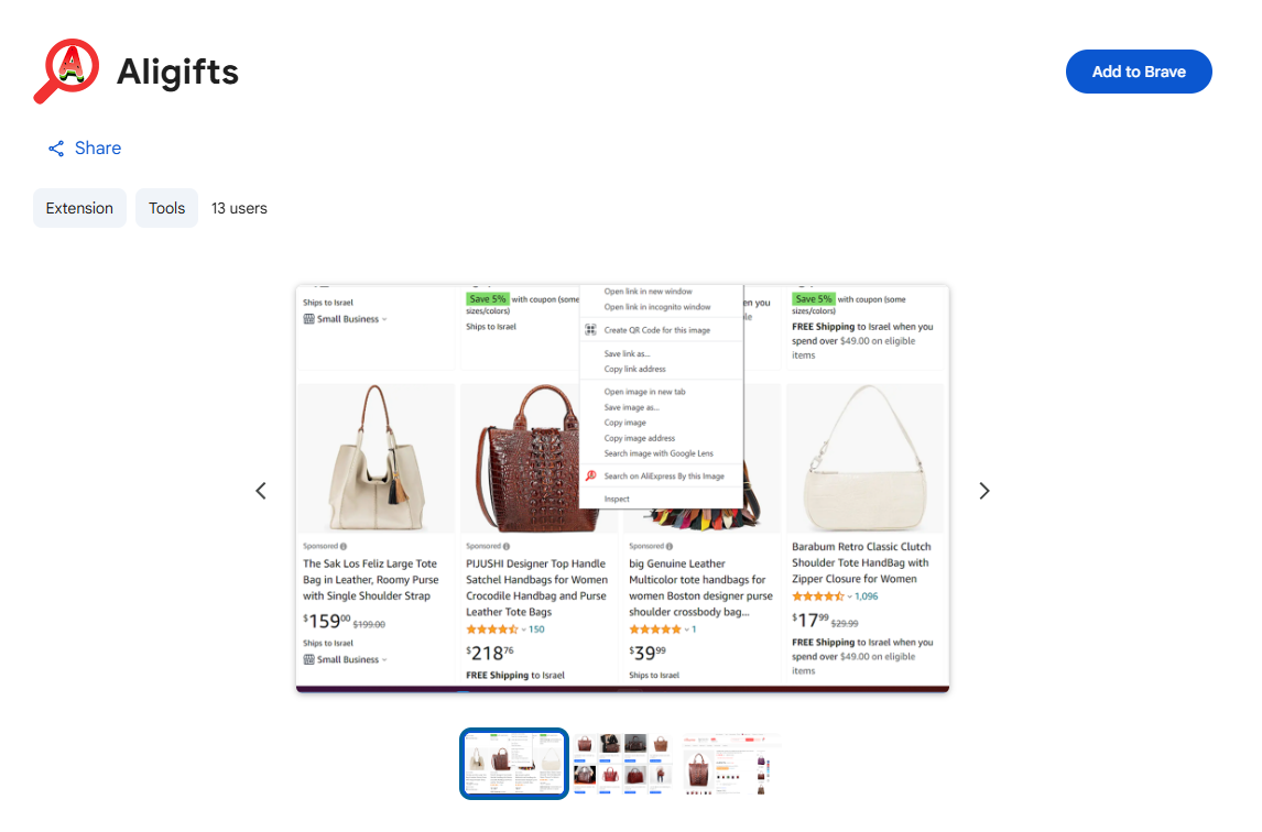Aligifts Chrome Extension